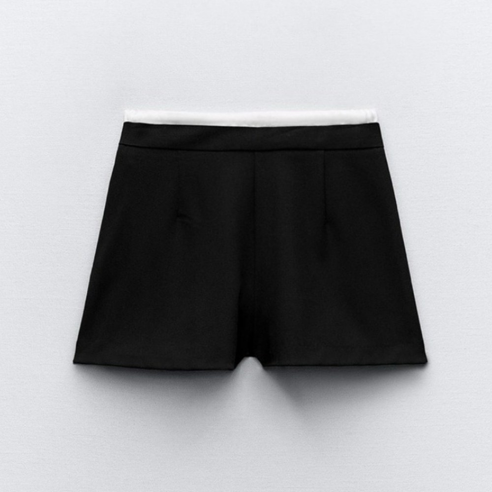 NWT ZARA WAISTBAND DETAIL SKORT size xs - Picture 4 of 8